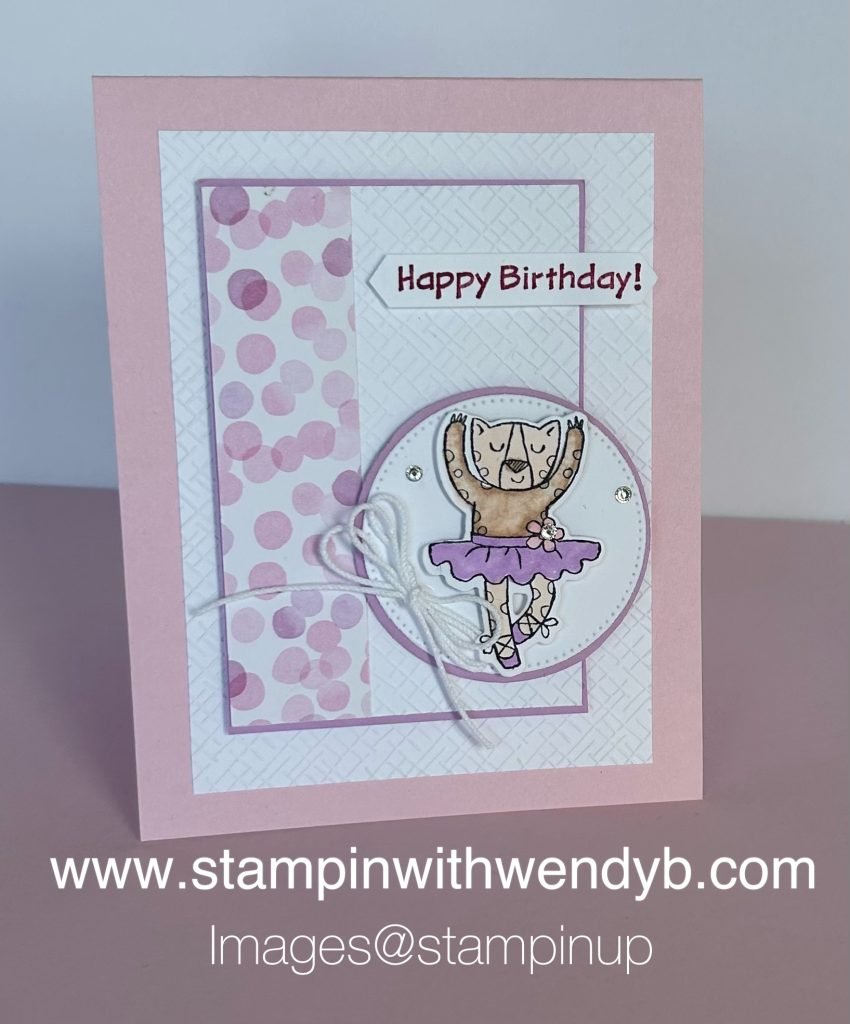 Birthday card created with Stampin' Up's! Zany Zoo Bundle  #Stampiin' With Wendyb, #Children's Card
